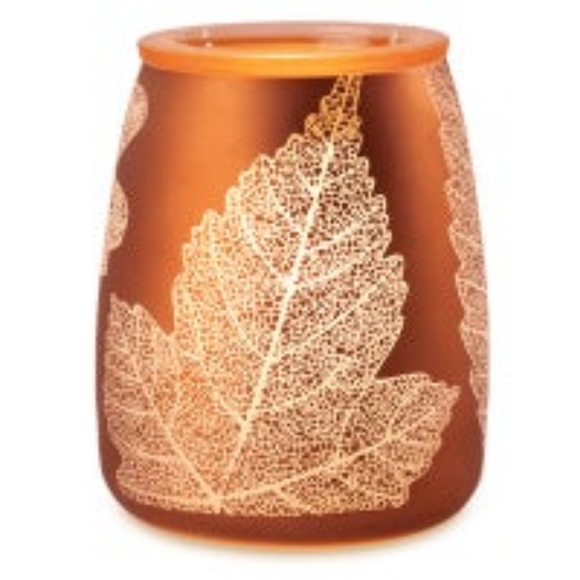 Scentsy Other - NEW Scentsy Gold Leaf Glass Scented Wax Melt Warmer.